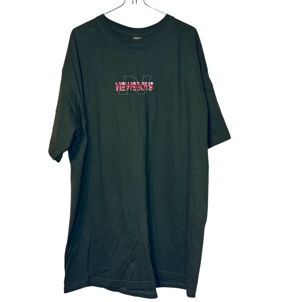 Truth Soul Armor Mens Newsboys T-Shirt Vintage Take Me To Your Leader Green XL